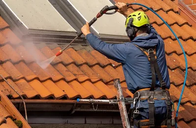 Démoussage et hydrofuge de toiture à Gibel